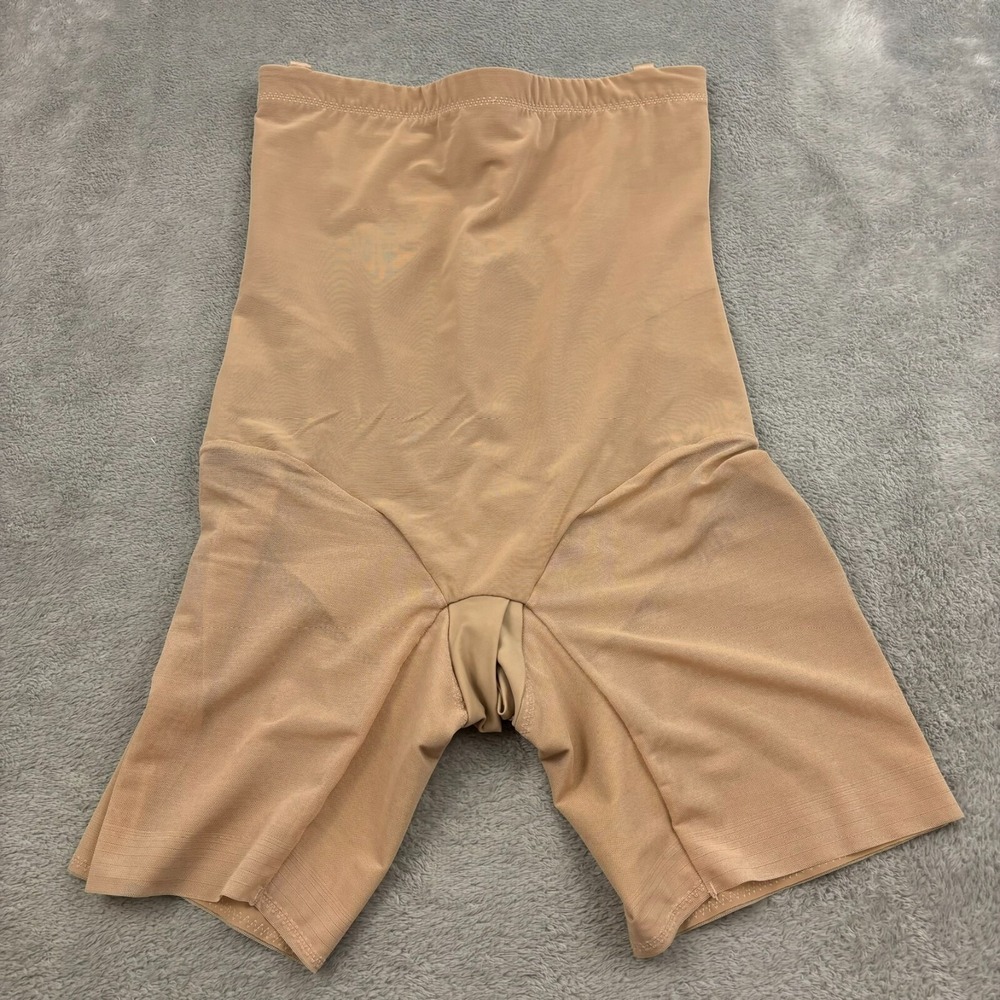 Honeylove Super Power Shorts Women 1X Nude Shapewear Mid Thigh Slimming Stretch